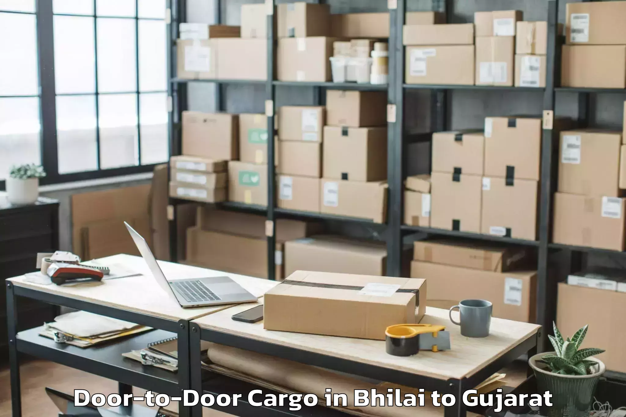 Reliable Bhilai to Naroda Door To Door Cargo